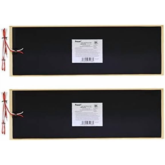 Facon 7-1/4" x 25" 12V RV Tank Heater Pad with Automatic Thermostat, QAI Certified, Prevents Freezing for Fresh, Grey, Black Water Tanks, Up to 50 Gallons,2pack