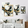 thumbnail image 4 of Designart Abstract Geode Marble White And Gold IV Canvas Wall Art, 4 of 5