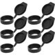 thumbnail image 4 of Charging Port Dust Plug Scooter Key Panel Cover Compatible with Harsh Environment Conditions Black Plastic 6 pcs, 4 of 5