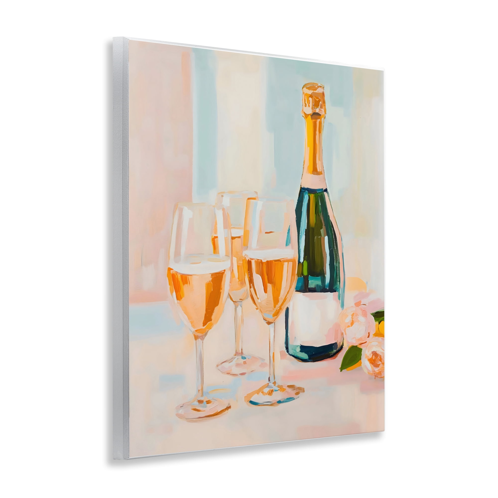 Stupell Industries Champagne Triple Toast Wall Plaque Art, design by The Prints Vibe