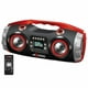 Axess PBBT2709-RD Radio FM Portable CD&44; MP3&44; USB&44; SD Boombox avec Basse Lourde & Bluetooth&44; Rouge – image 1 sur 1