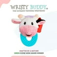 thumbnail image 6 of Wristy Buddy Teething Ring for Babies, Cute Soft Cow Teething Toys & Gloves, 0-12 Months, 6 of 8