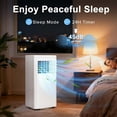 thumbnail image 5 of FREE VILLAGE Portable Air Conditioner 8,000 BTU for Rooms up to 450 Sq.Ft,4 in 1 Portable AC Unit with Cooling,Dehumidifier,Fan & Sleep,Remote Control,24H Timer & Window Kit for Bedroom Office RV, 5 of 10