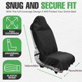 thumbnail image 3 of Car Seat Towel Cover Waterproof Car Seat Towel Protector with Adjustable Elastic Strap 29.5 x 56” Non-slip Breathable Front Rear Car Seat Protective Cover for Cars SUVs Trucks, 3 of 10