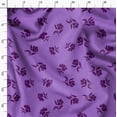 thumbnail image 3 of Soimoi Minky Purple Fabric By the Yard - 56 Inch Wide - Florals, Leaves Print Fabric - Elegant & Beautiful Patterns for Fashion and Home Decor Printed Fabric, 3 of 6