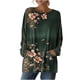 thumbnail image 5 of TaTaai Vintage Printed Long Sleeve Tees With Pockets for Women 2026 Casual Loose Fit Round Neck Blouse Retro Fashion Tops Soft Lightweight Comfort Gift, 5 of 7
