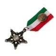 thumbnail image 3 of 2 Pieces Steampunk Star Pendant Brooch Pin Medal Brooch Metal Collar Men, 3 of 9