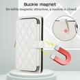 thumbnail image 6 of Mantto for iPhone 12/12 Pro Wallet Case,Crossbody Phone Case PU Leather Zipper with Wrist Strap & Shoulder Strap Flip Cover Credit Card Holder Magnetic Shockproof Protective Case,White, 6 of 12