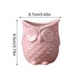 thumbnail image 3 of MKHSQHDG Today's Deals Owl Shaped Ceramic Succulent Planter Garden Container, 3 of 7