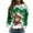 A-Green1375, variant on Women's Full Wrap Christmas Graphic Crew Neck Sweatshirt Snowflake Motif Long Sleeve Winter Holiday Pullover Top