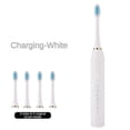 thumbnail image 1 of Electric Toothbrush USB Rechargeable Sonic 6 Modes Kids Adults Brush 4 Heads New, 1 of 5