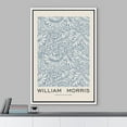 thumbnail image 2 of IDEA4WALL Framed Canvas Print Larkspur Flower Pattern by William Morris Historic Cultural Illustrations Fine Art Traditional Floral Poster for Living Room, Bedroom, Office - White 24"x36", 2 of 5
