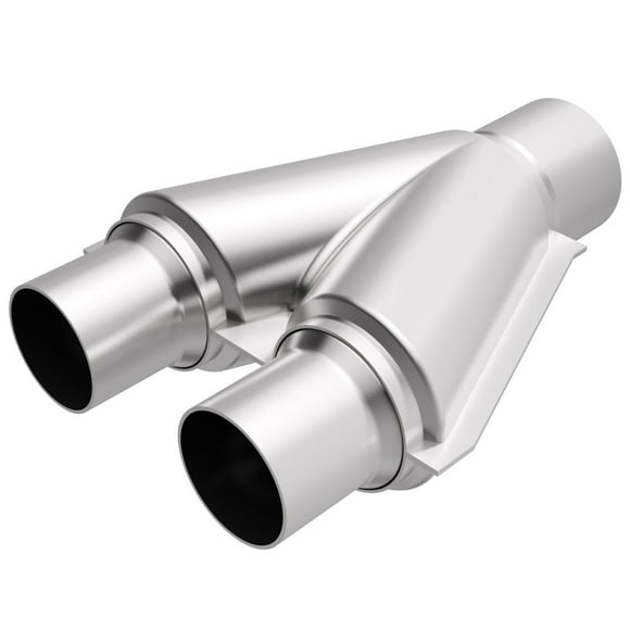 Magnaflow Tuyau Croisé d'Échappement Performance 10768 Y-Pipe; Acier Inoxydable; Diamètre d'Entrée 2-1/2 Pouce; Diamètre de Sortie 2-1/2 Pouce; Longueur 10 Pouces; Sans Convertisseurs