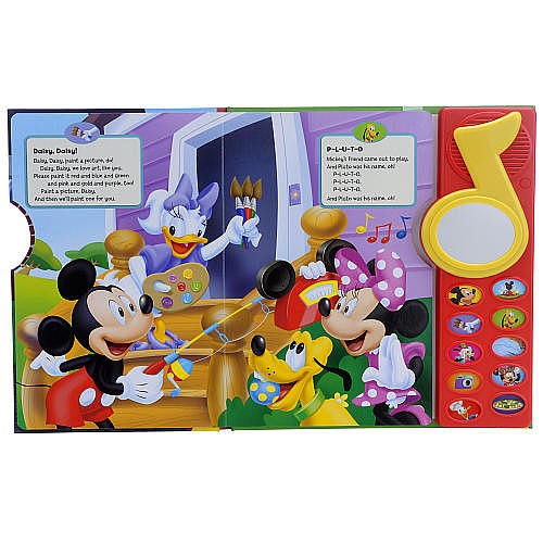 Mickey Mouse Clubhouse Surprise Mirror Sound Book Sing Along Songs Pi Kids Play A Song Walmart Com Walmart Com - mickey mouse clubhouse roblox id loud