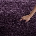 thumbnail image 3 of SAFAVIEH Charlotte Solid Plush Shag Area Rug, Lavender, 6' x 9', 3 of 8