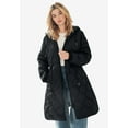 thumbnail image 3 of Ellos Women's Long Quilted Jacket With Drawstring Waist, 3 of 4