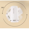 thumbnail image 4 of RV Taza de café de acero inoxidable 316, taza termo para el vientre, taza de agua portátil para exteriores para mujer, bonita 380ml blanca brillar  Electrónica, 4 of 5