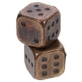 thumbnail image 1 of Shisuyan 2pcs Metal Number Dices Table Game Dice Small Dice Props Party Supplies, 1 of 9