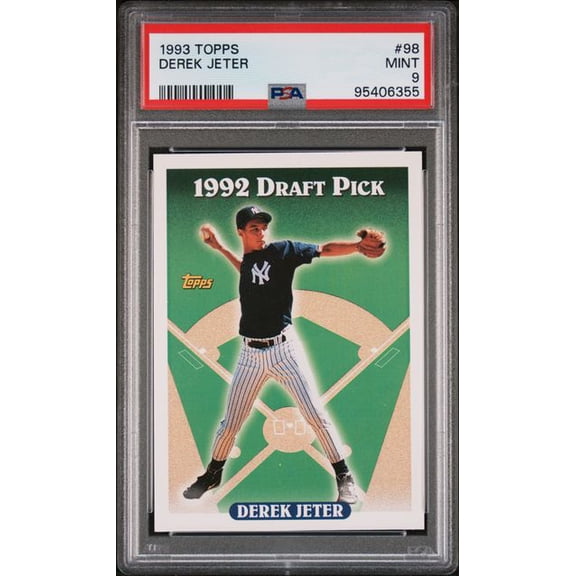 Graded 1993 Topps Derek Jeter #98 Rookie RC Baseball Card PSA 9 Mint