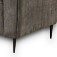 thumbnail image 3 of Tiu 39 Inch Accent Chair- Lumbar Pillow- Gray Chenille- Metal- Solid Wood, 3 of 6