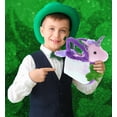 thumbnail image 3 of DolliBu Purple Unicorn – Purse Pet Carrier Animal with Green Plush Shamrock, Cute Green Shamrock Plush, St Patricks Day Stuffed Animal Unicorn, Good Luck St Patricks Day Toys for Kids, Baby - 9 Inch, 3 of 7