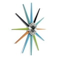 thumbnail image 3 of Infinity Instruments 20 Inch Stellar Starburst Retro Vintage Wall Clock, Multicolor, 3 of 7