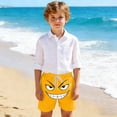 thumbnail image 6 of Shorts Girls Size 7-8Y Kids Smirk Face Print Drawstring Swim Shorts, 6 of 7