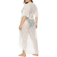 thumbnail image 2 of Women's Plus Size Boho Open Front Crochet Cover Up Sleeveless Shawl Cardigan Vest, 2 of 5