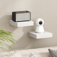 thumbnail image 2 of Furinno TANNA Set of 2 9x9 2" Thick Wall Shelf Invisible Bracket White, 2 of 4
