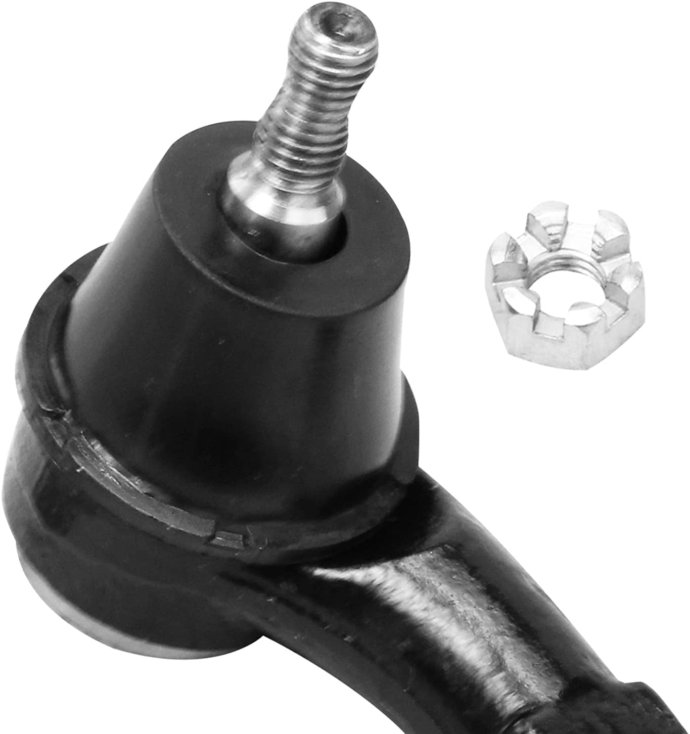Detroit Axle - Front 2pc Tie Rods for 2000-2006 Ford Focus, 2 Outer Tie Rod Ends 2000 2001 2002 2003 2004 2005 2006 Replacement