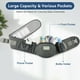 thumbnail image 3 of Safotad Portabebés con asiento para la cadera, portabebés delantero ergonómico para recién nacidos y niños pequeños, cintura ajustable con soporte fuerte, diseño de bolsillo grande, gris, 3 of 5