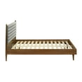 thumbnail image 4 of Farmhouse Wood Bed Frame - Platform Bed with Headboard - Walnut Finish - Queen King Size, 4 of 9