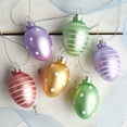 thumbnail image 5 of Current Pastel Frosted Glass Easter Egg Ornaments - Set of 12, 2" Tall, 5 of 9