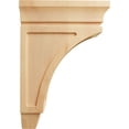thumbnail image 3 of Ekena Millwork 2 3/4"W x 5 1/2"D x 8"H Mini Lucan Wood Corbel, Red Oak, 3 of 4