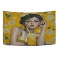 thumbnail image 5 of WOBOGO Lemonade Lass Tapestry 90×60in Home Living Room Bedroom Wall Hanging Ornaments, 5 of 10