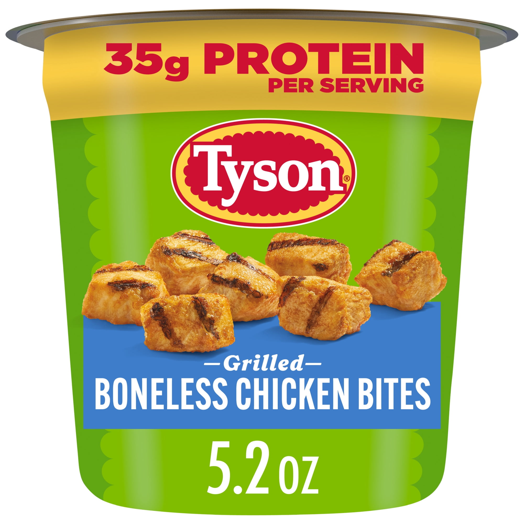 Tyson Grilled Boneless Chicken Bites Cup, 5.2 oz (Frozen, Fully Cooked)