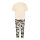 thumbnail image 2 of ICHUANYI Clearance Women's Print Crewneck Half Sleeve Pullover Shirt Tops + Pants Trousers Set(Yellow, L) ICHUANYI WER2023080812930, 2 of 6