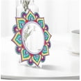 thumbnail image 2 of Espejo de pintura de diamante 5d, espejo cosmético de mandala, colgante de diamante de un solo lado con forma de cristal, punto acrílico, 2 of 3
