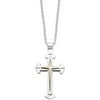 GTX Brown Stainless Steel Cross Pendant