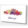 thumbnail image 2 of Colorful Chicago Skyline in Watercolor, 2 of 3
