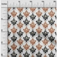 thumbnail image 1 of oneOone Tissu Polyester Lycra Ethnique Ikat Imprimé 1 Yard 56 Pouces de Large, 1 of 4
