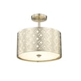 thumbnail image 4 of Millennium Lighting  Gracelan 2 Light Semi-Flush Mount Ceiling Fixture Modern Gold, 4 of 4