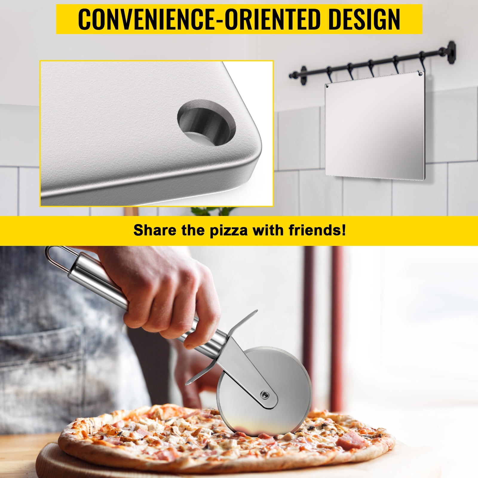 Square Pizza Steel by Conductive Cooking (3/16 Standard, 14x20 XL)