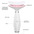thumbnail image 4 of Appareil Cosmétique Régénérant pour le Visage et le Cou, Soulève et Raffermit la Peau Affaissée, Basé sur une triple action LED, Technologie de Chaleur et de vibration pour une Apparence Éclatante (Blanc), 4 of 5