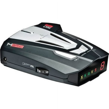 Cobra 14 Band 360° Camera Cop Laser Radar Detector w/ UltraBright Data XRS-9370