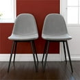 thumbnail image 2 of DHP Cooper Upholstered Dining Side Chair in Gray and Black (Set of 2), 2 of 14