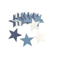 thumbnail image 1 of Recortes de confeti de estrellas colgantes, adorno de cartel pequeño, decoración de fiesta, adorno creativo para el hogar, suministros festivos Kits de decoración para fiestas blanco doble azul Advancent HA059433-07, 1 of 6