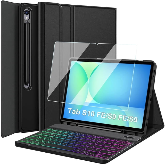 Funda de teclado Nanhent para Samsung Galaxy Tab S10 FE/S9 FE 5G