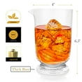 thumbnail image 5 of Bezrat Cocktail Mixing Glass - Professional Bar Crystal Mixing Glasses for Stirring Drinks - Thick Weighted Bottom - 26oz - 750ml, 5 of 5