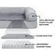 thumbnail image 4 of Cama ortopédica Furhaven de felpa y gamuza Con funda extraíble y lavable gris Grande, 4 of 5